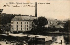 Old postcard fismes - felt hat factory (364355)