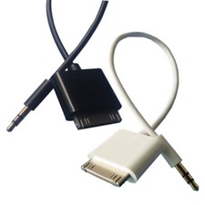 30Pin Male A Stereo 3.5mm Dock Adaptateur Cable Voiture AUX Pr iPhone iPad iPod