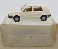 b WIKING HO 1/87 VW VOLKSWAGEN GOLF WHITE interior brown sunroof #10044