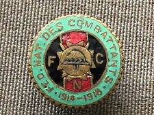 Belgian Veterans Hairy Badge 1914 1918