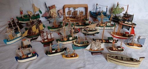 Lot bateaux miniatures en - lot,