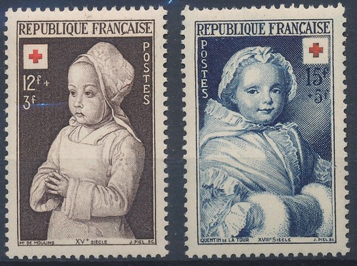 Timbre france 914 915 croix - france, 914/915**