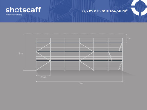 échafaudage façade acier 125 - Échafaudage,