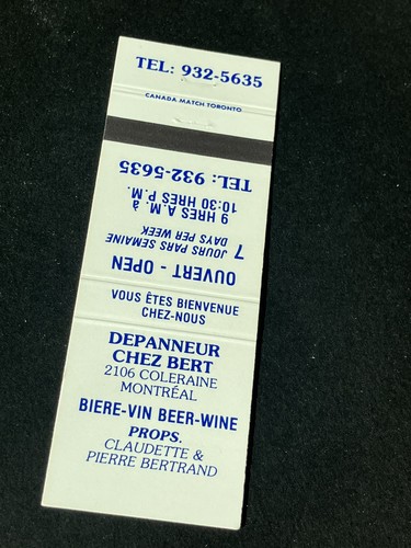 Vintage canada matchbook - vintage,