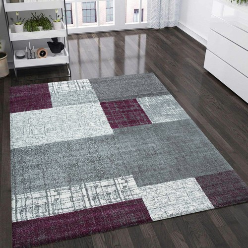 Tapis moderne art violet - moderne, en