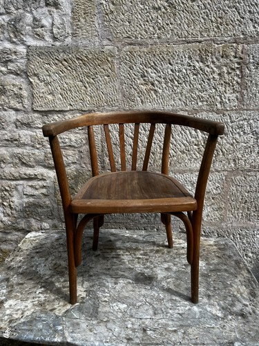 Fauteuil bois courbé japy - fauteuil,