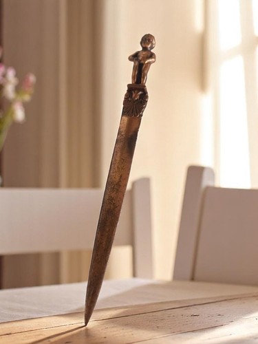 Coupe papier ancien statuette - ancien,