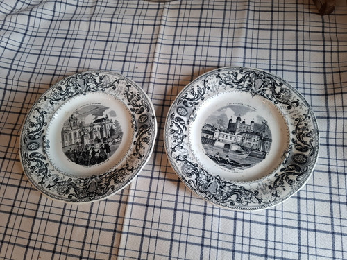 Assiettes creil et - 2,