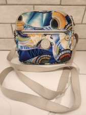 Kipling Oceanic Dreams Crossbody Bag Purse Seashells Double Zip & Magnetic Close