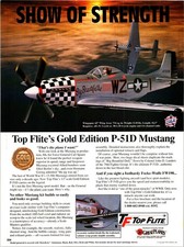Top Flite P-51D Mustang RC Airplane Print Ad Wall Art Decor Ephemera