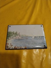 Ancienne Plaque Emaillee Bord