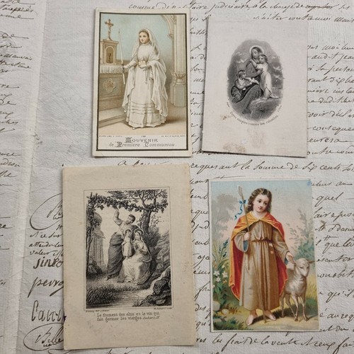 Lot images pieuses anciennes - lot, 4