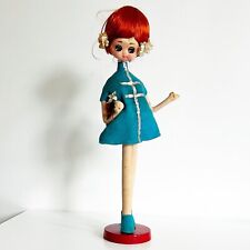 Vintage Bradley Japan Doll Big Eyes Mod Blue Costume 1960s Collection 2