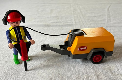 Playmobil ouvrier compresseur - playmobil,