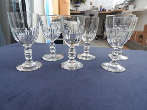 Anciens verres vin - 6,