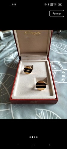 Bouton manchette laque de - de,