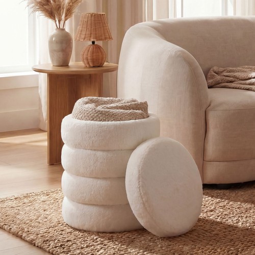 Tabouret pouf rangement - de,
