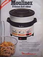 1978 MOULINEX ANTI-ODOR FRYER PRESS AD - ADVERTISING