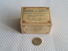 Ancienne bande de crêpe élastique boîte d'origine scellée ww2 Pontorson Manche