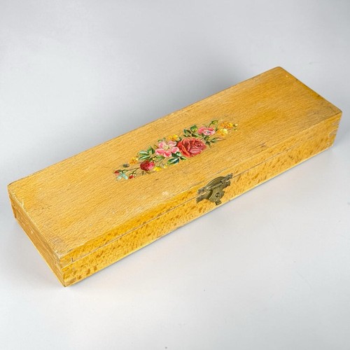 Ancien plumier bois coffret - ancien,