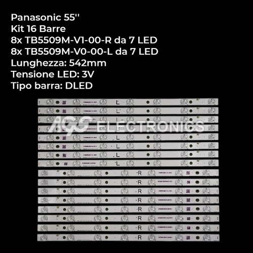 Kit barres bande tv led - de,