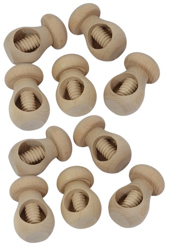 Lot casse noix bois brut - casse-noix,