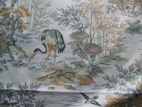 Coupon tissu motif floral - de,