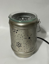 SCENTSY Solitude Snowflakes Rustic Farmhouse Wax Warmer Xmas Rare & Retired