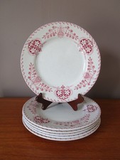 6 Assiettes Plates en faïence