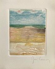 René Carcan gravure originale signée art abstrait artiste Belge surréalisme art