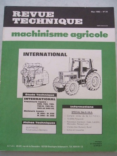 Revue technique tracteur case - revue,