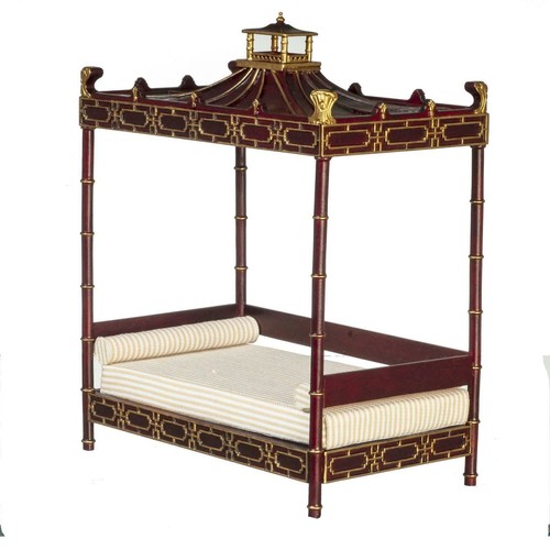 Poupées maison chinois acajou - poupées,