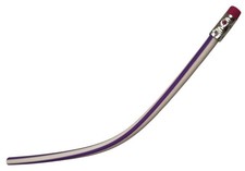 Lilac and White Striped Soft Flexible Paper Pencil with Eraser