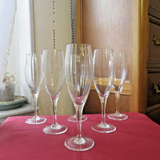 6 flutes a champagne en
