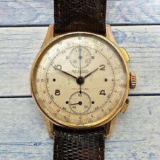 Montre Homme Vintage Richard Chronographe Or Massif 18k 18ct Cal Valjoux 77