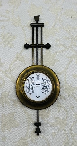 Ancien balancier pendule poids - ancien,