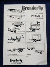 Brenderup Price List 1.1986