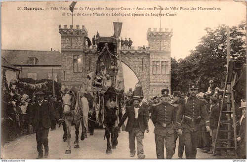 18783 cpa bourges fêtes - bourges,