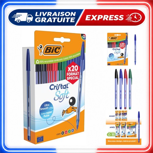 Bic cristal soft stylo bille - soft,