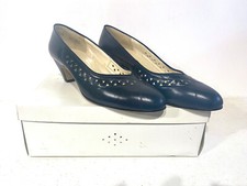 Vintage 1970s Jenny Made in Germany Leather Heel Shoes New From Stock