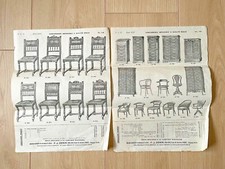 2 advertising boards furniture factory Genin Paris chair chair chair 