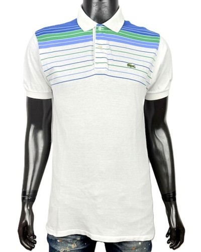Polo homme lacoste lignes - polo,