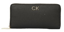 Portefeuille femme CK CALVIN KLEIN article K60K610242 RE LOCK Z/A WALLET LG PBL 