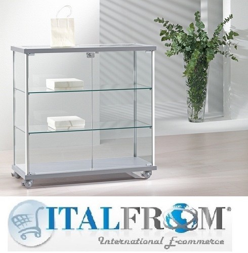 Verre vitrine comptoir faible - comptoir,