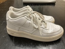 Nike Air Force One AF1 Low White Leather Boys Mens Shoes Sneakers Size 7Y