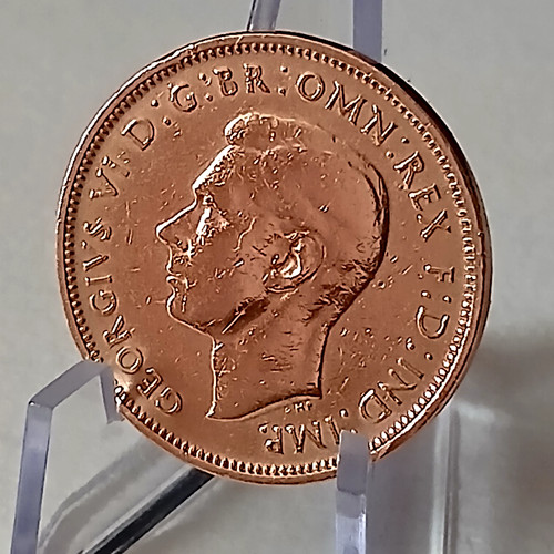 Pièce half penny georges - 1,