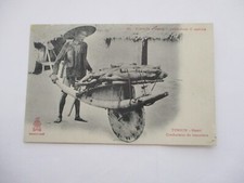 Old postcard ASIA VIETNAM TONKIN HANOI WHEELBARROW DRIVER