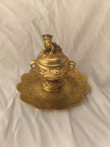 Bel encrier bronze - encrier, en