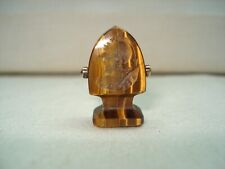 Petit Cachet Sceau Intaille Oeil de Tigre et Diamants