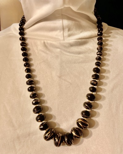 Collier cascade ancien perles